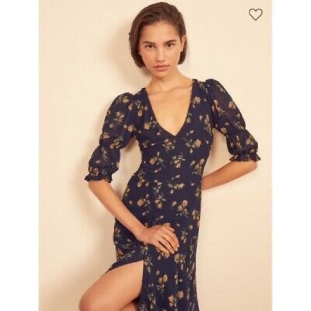 Reformation Larchmont Midi Dress- Size 0
